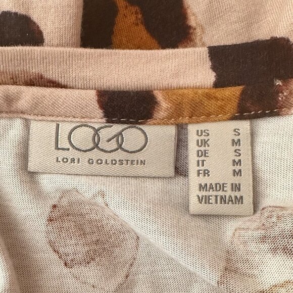 LOGO Leopard Top S Lounge Animal Punk Grunge 90s Boho Cozy Office Fall Autumn - Picture 3 of 7